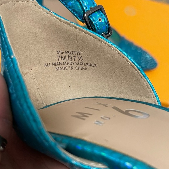 Brand New Women’s Size 7M Mix No. 6 Arlette Pumps With Sparkling Studs Turquoise - Picture 13 of 13